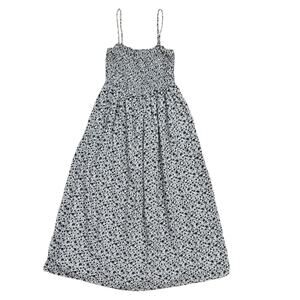 & Other Stories Smocked Strappy Maxi Dress in Ditsy Floral Print